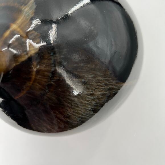 TOYO Japan pottery bulbous modern MCM vase with a distinctive drip glaze - Picture 8 of 9